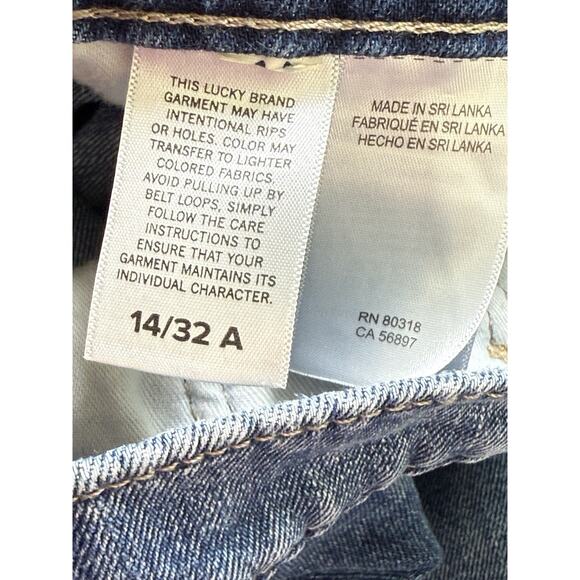 LUCKY BRAND Drew High Rise Mom Jeans Size 14 32 Panola Wash Casual Normcore Boho - Picture 7 of 10